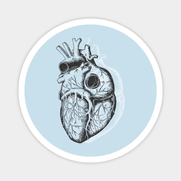 Anatomical Heart • Pastel Goth Magnet by Rike Mayer